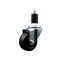 Service Caster 3'' SS Phenolic Wheel Swivel 1-1/2'' Expanding Stem Caster SCC-SSEX20S314-PHS-112 - alternate 1